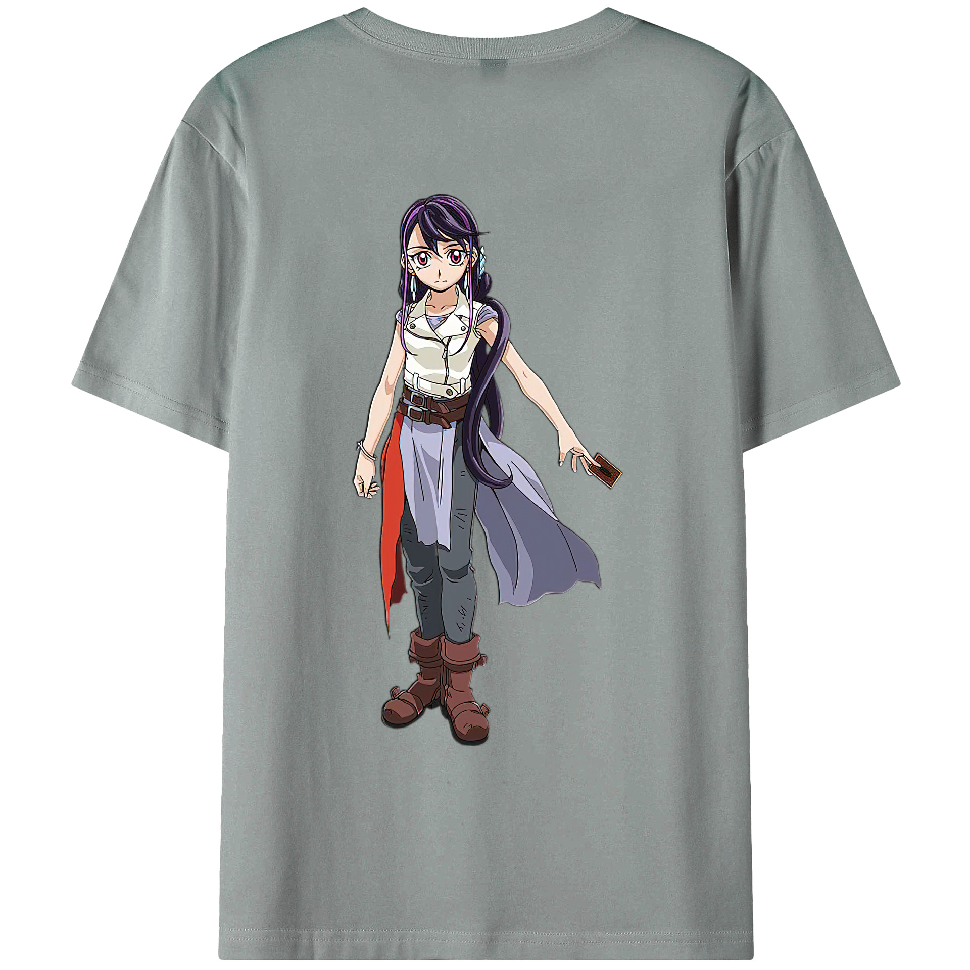 （画像用） 遊☆戯☆王 Yu-Gi-Oh! 綿100％ メンズ半袖Tシャツ（バックプリント） 通気性